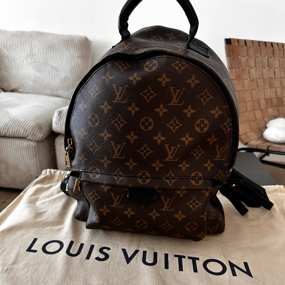 Louis Vuitton backpack palm spring MM with box and dust bag authentic - Picture 10 of 16